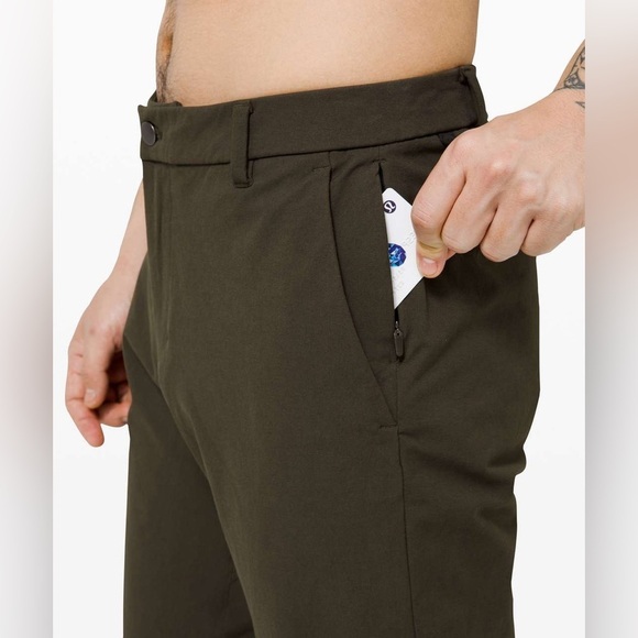 EUC - Lululemon Commision Pant Classic Size 34 - Dark Olive - Picture 4 of 8